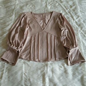 Free People Blouson Sleeve Blouse